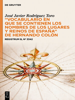 cover image of "Vocabulario en que se contienen los nombres de los lugares y reinos de España" de Hernando Colón